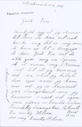 Breve fra Emilie 1900 og 1904 med transskription - Prostitution - før ...