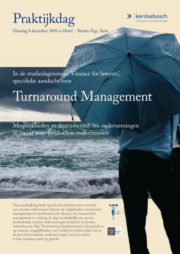 Turnaround Management Praktijkdag - Uitgeverij Kerckebosch