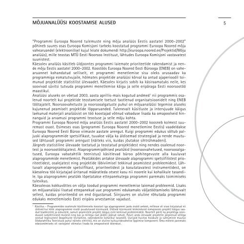 (2000-2002): Kogemus kogu eluks! - Euroopa Noored