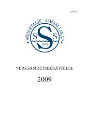 Verksamhetsåret 2009 - SSS.se