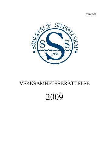 Verksamhetsåret 2009 - SSS.se