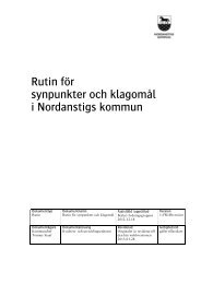 Rutin för synpunkter och klagomål i Nordanstigs kommun