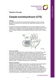 Carpale tunnelsyndroom (CTS) - Streekziekenhuis Koningin Beatrix