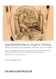 Upprätthållandet av tingens ordning - Kalmar konstmuseum