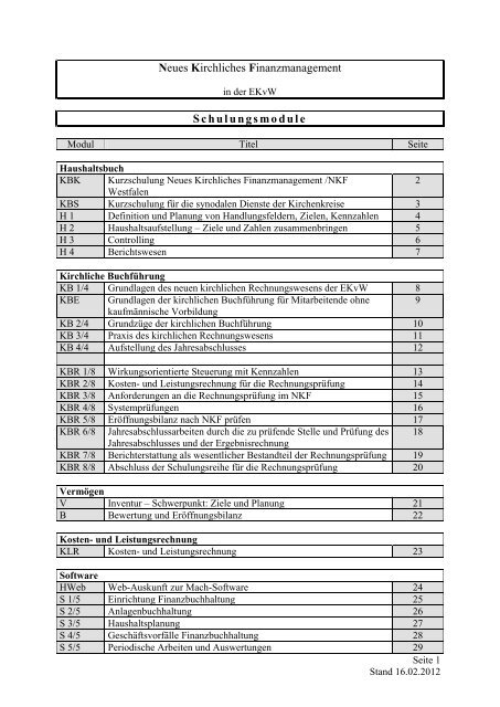 hier - Neues Kirchliches Finanzmanagement