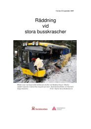 Räddning vid stora busskrascher