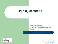 Pijn bij dementie - Alzheimer Centrum Limburg