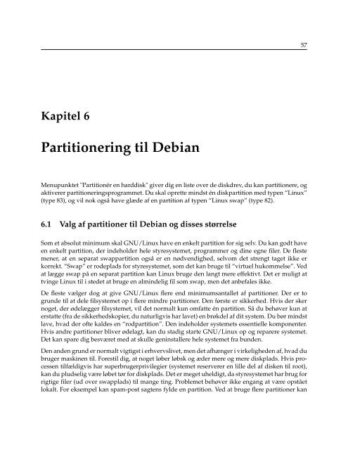 Installationsvejledning for Debian GNU/Linux 3.0 ... - archive - Debian