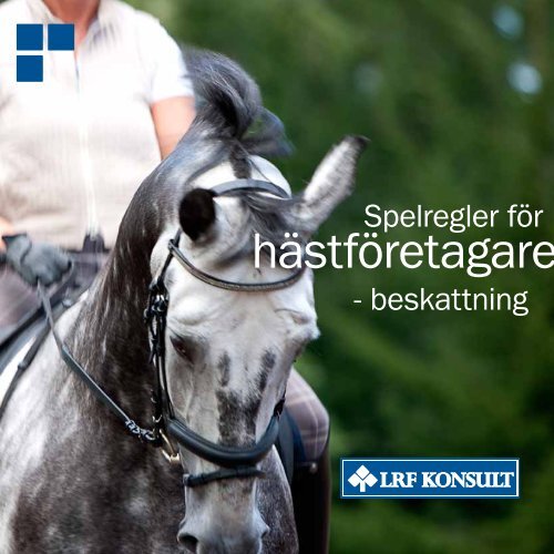 Spelregler för hästföretagare Beskattning (pdf - LRF Konsult