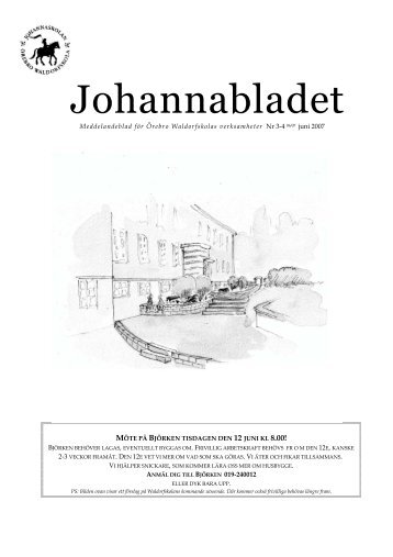 Johannabladet Nr.3 2006/07 - Örebro Waldorfskola