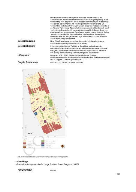 Catalogus archeologische onderzoeken gemeente Bladel