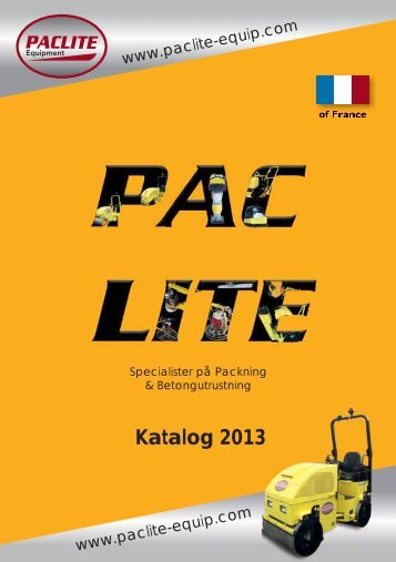 Katalog 2013 - PACLITE Equipment