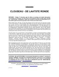 CLOUSEAU - DE LAATSTE RONDE - Pretext