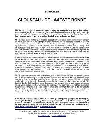 CLOUSEAU - DE LAATSTE RONDE - Pretext