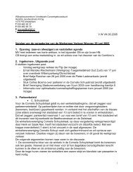 Verslag 29 juni 2005 - Wijkcentrum Vondelpark-Concertgebouwbuurt