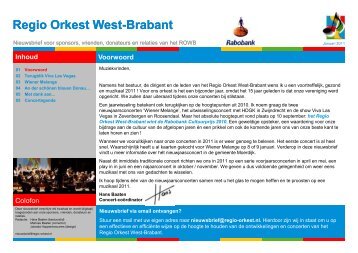 Inhoud - Regio Orkest West-Brabant