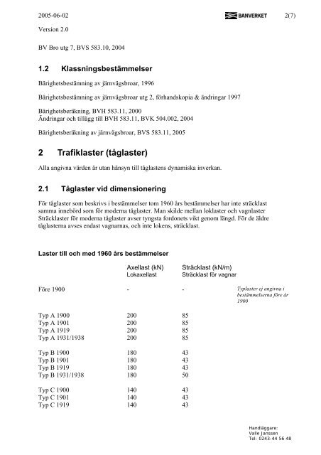 Tåglaster genom tiderna - Handbok