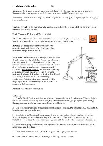 Oxidation af alkoholer