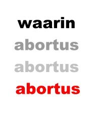 Abortus - Zuidelijke Wandelweg