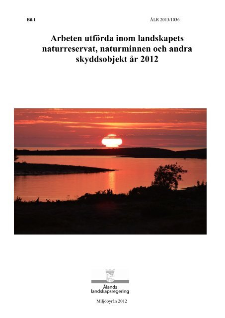 År 2012 - Ålands landskapsregering