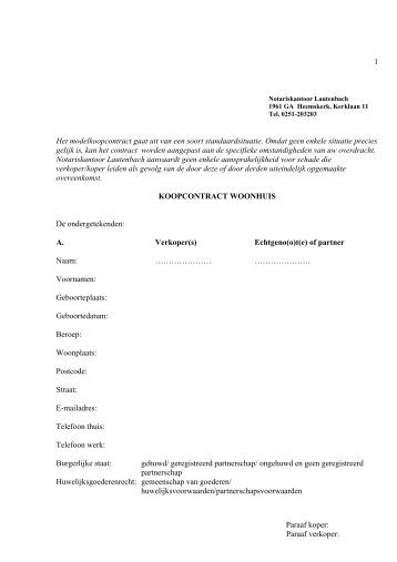 koopcontract woning download standaard koopcontract goedhart finance koopcontract woning download standaard koopcontract goedhart finance