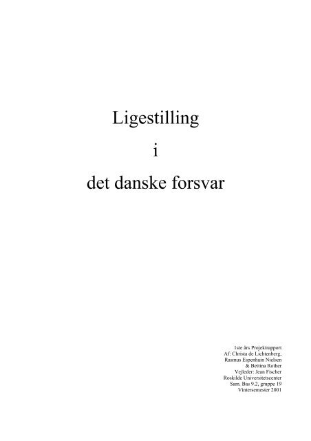 Ligestilling i det danske forsvar