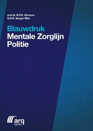 Blauwdruk Mentale Zorglijn Politie - Politievakblad Blauw