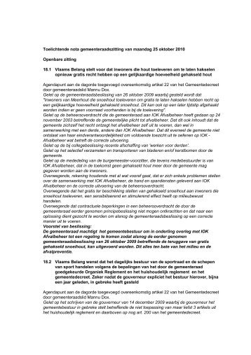 Onze referentie: - Meerhout