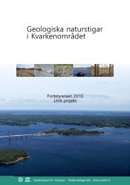 Broschyrer Geologiska naturstigar i Kvarken området