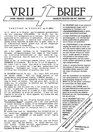 Vrijbrief 97 - Libertarian.nl