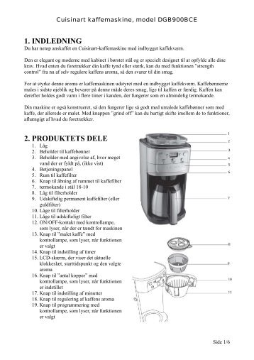 1. INDLEDNING 2. PRODUKTETS DELE - AlBaline