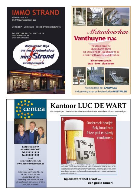 Maandelijks informatieblad : juni 2010 - Nieuwpoort-Digitaal