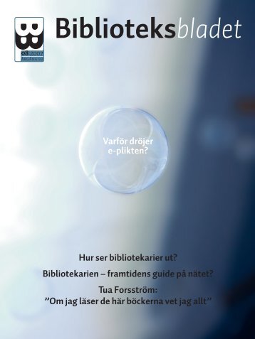 Tidningen som pdf-dokument - Svensk Biblioteksförening