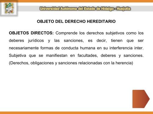 El Derecho Sucesorio - UAEH