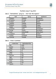 GrammatikPlatformen - Grammatik-lige-til.dk