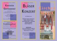 Programm-Flyer - Förderkreis für Kirchenmusik NEA