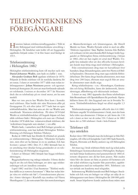 Teknik och berättelser på Runebergsgatan, pdf - Elisa