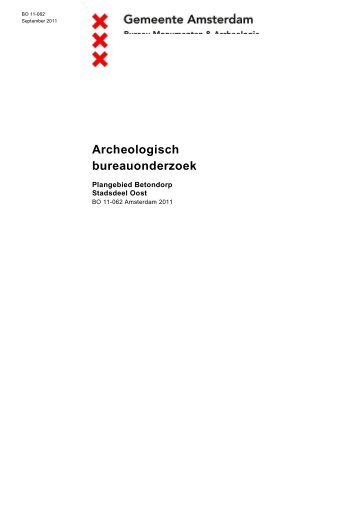 Archeologisch bureauonderzoek - Index of