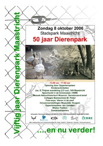 50-jarig bestaan Dierenpark 2005 - DierenparkMaastricht.nl ...