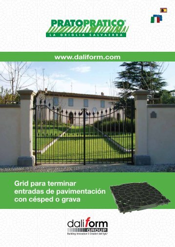 Grid para terminar entradas de pavimentación con césped o grava