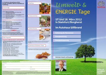 Umwelt- & Energie Tage