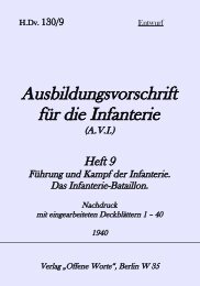 Ausbildungsvorschrift für die Infanterie