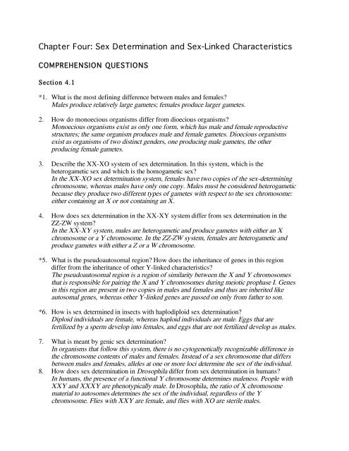 Chapter Four Sex Determination And Sex Linked Neurofly Com
