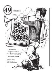 De Sportkoerier oktober 2012