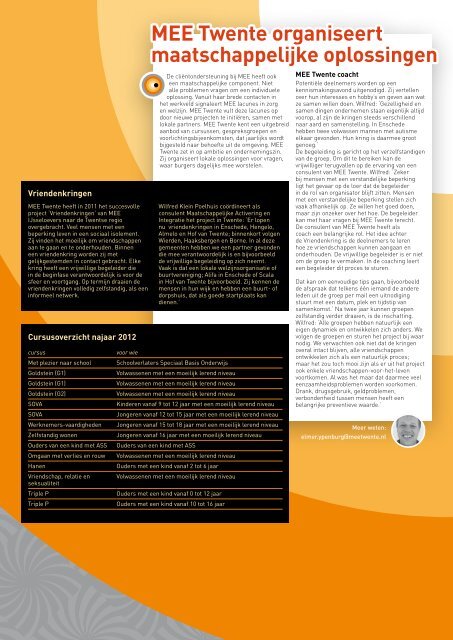 de digitale versie van het jaarverslag - MEE Twente
