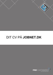 DIT CV PÅ JOBNET.DK - Frie Funktionærer