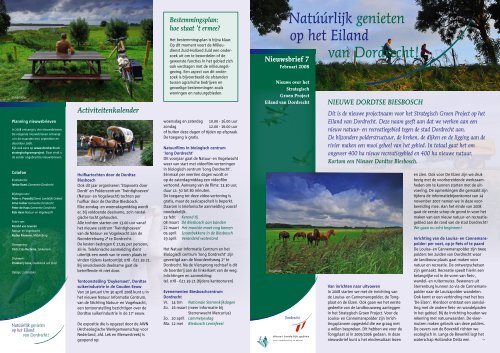 Nieuwsbrief 7 - Nieuwe Dordtse Biesbosch