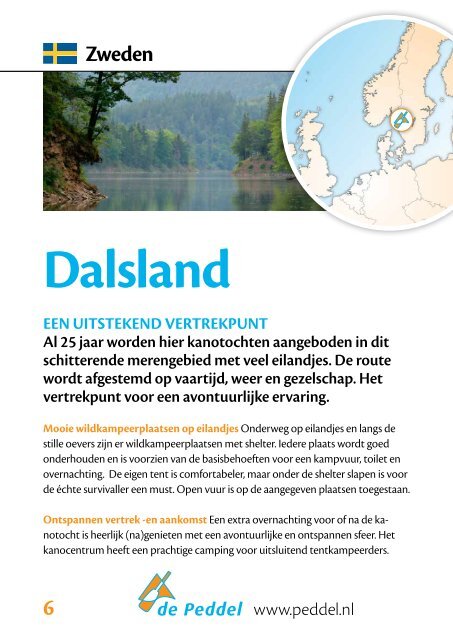 Brochure met reizen en prijzen van 2013 - Kanobedrijf "De Peddel"