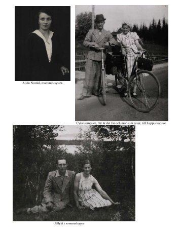 Cykelsemester, här är det far och mor som reser, till Lappis kanske ...