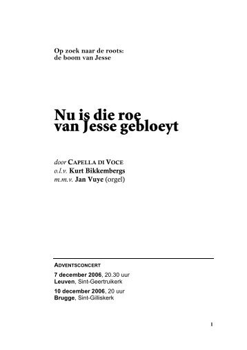 150-Nu is die roe van Jesse gebloeyt-kerst 2006.pdf - Capella di Voce